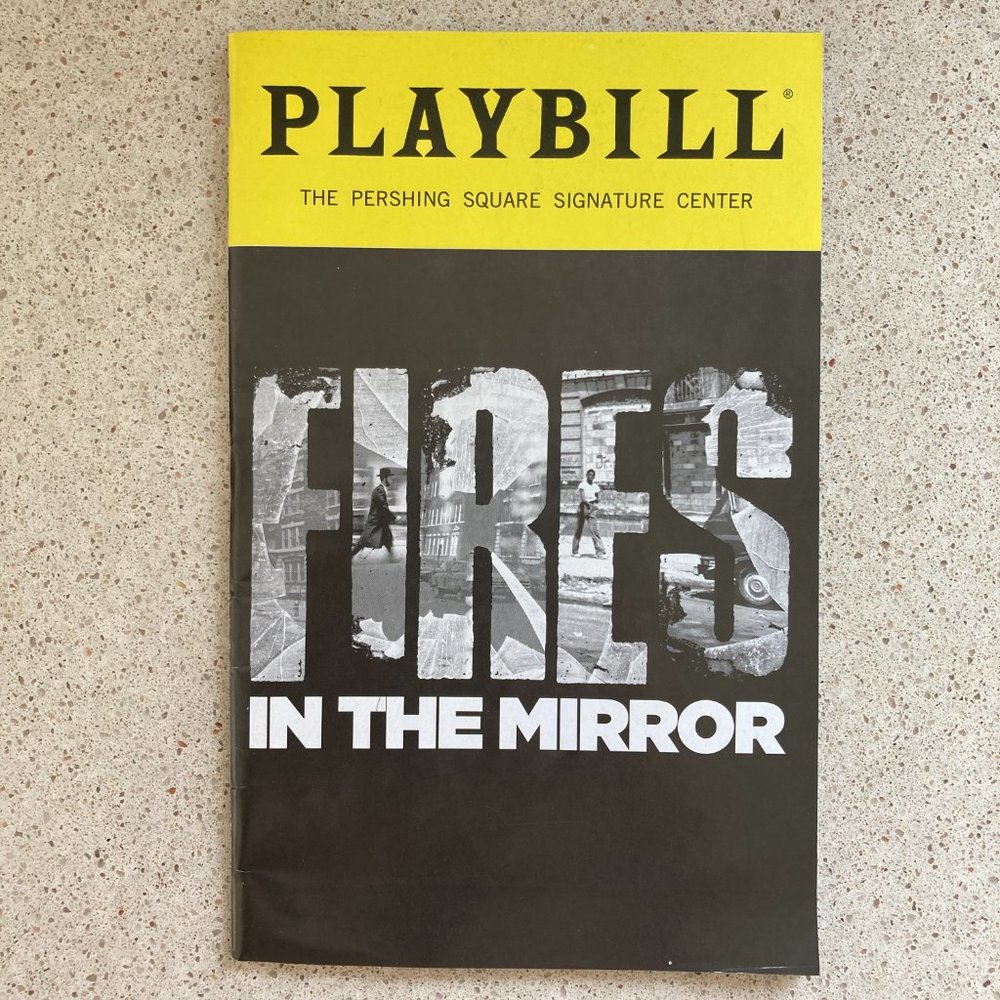 Playbill Fires in the Mirror 2019 Michael Benjamin Washington Anna Deavere Smith